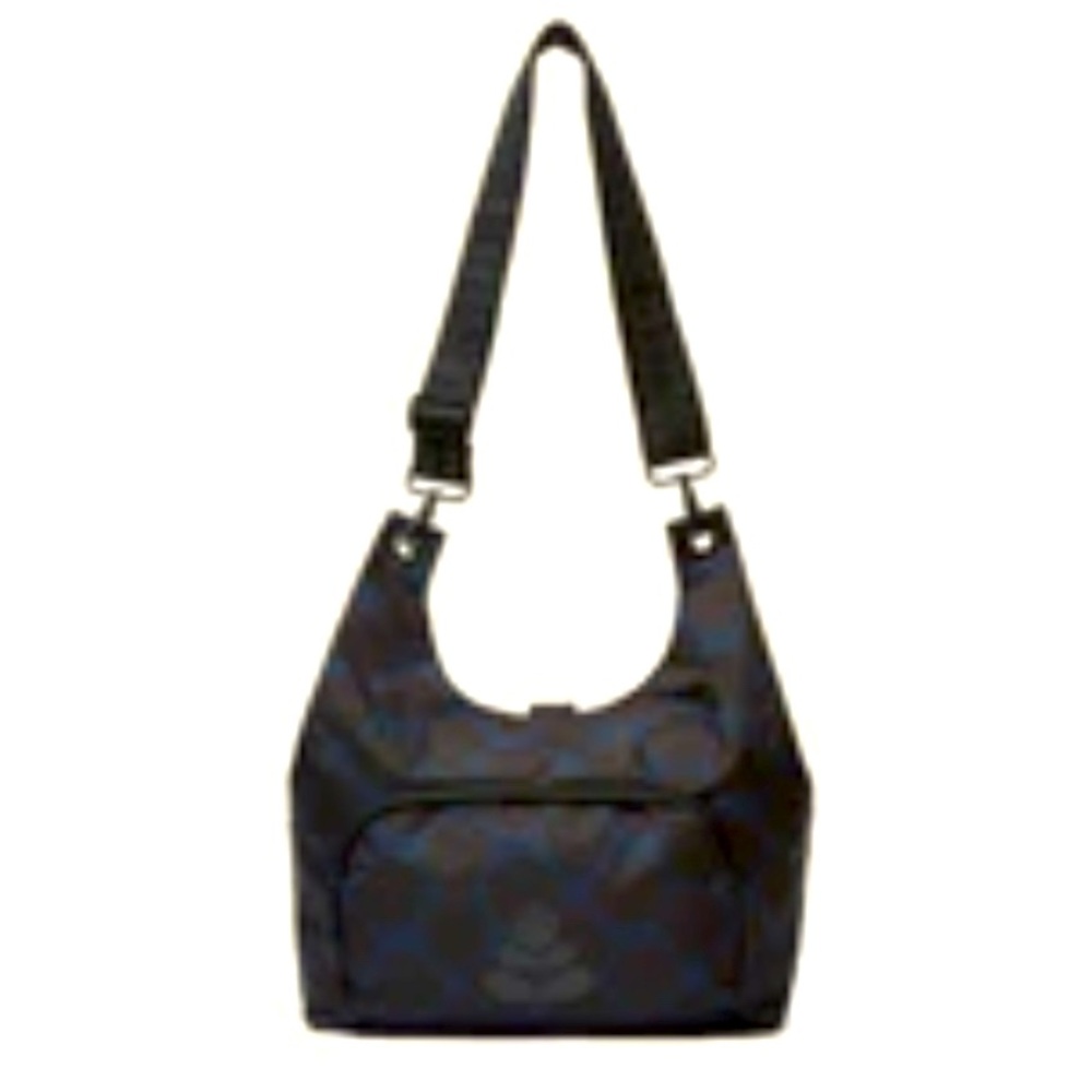Orla Kiely Midi Crossbody Clover (dark blue/black dots).